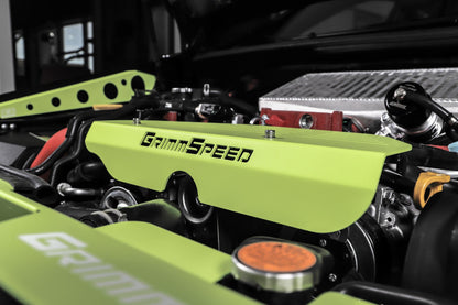 GrimmSpeed Alternator Cover Black For Subaru Turbo EJ Engine - Graveyard Performance