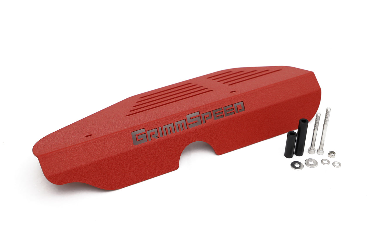GrimmSpeed Alternator Cover Red For Subaru Turbo EJ Engine - Graveyard Performance