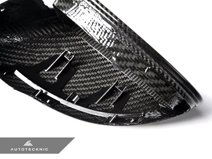 AutoTecknic Replacement Dry Carbon Mirror Covers - Porsche 95B Macan - Graveyard Performance