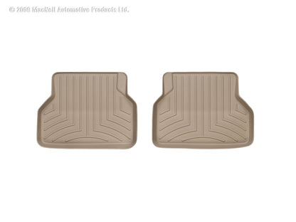 WeatherTech 04-10 BMW 5-Series (E60) Rear FloorLiner - Tan - Graveyard Performance