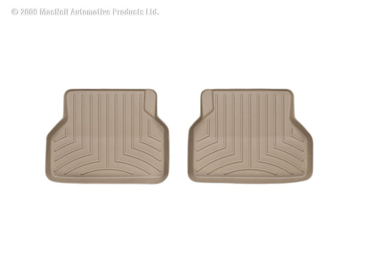 WeatherTech 04-10 BMW 5-Series (E60) Rear FloorLiner - Tan - Graveyard Performance