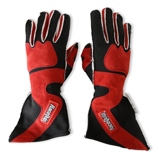 RaceQuip SFI-5 Red/Black Small Outseam Angle Cut Glove