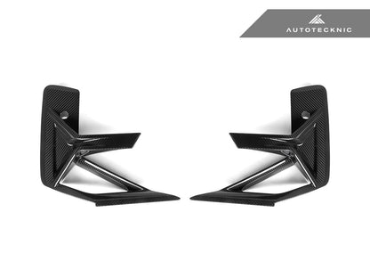 AutoTecknic Dry Carbon Front Bumper Trim Set - F97 X3M LCI | F98 X4M LCI - Graveyard Performance
