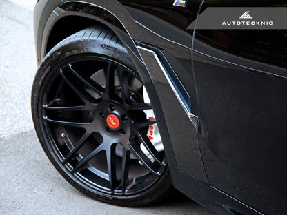AutoTecknic Dry Carbon Fiber Fender Trim Set - G06 X6 - Graveyard Performance
