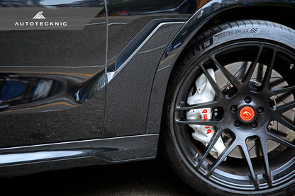 AutoTecknic Dry Carbon Fiber Fender Trim Set - G06 X6 - Graveyard Performance