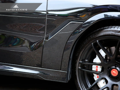AutoTecknic Dry Carbon Fiber Fender Trim Set - G06 X6 - Graveyard Performance