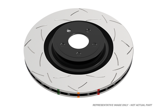 DBA 10+ Ford Mustang GT 5.0L V8 Front Slotted 4000 Series Rotor