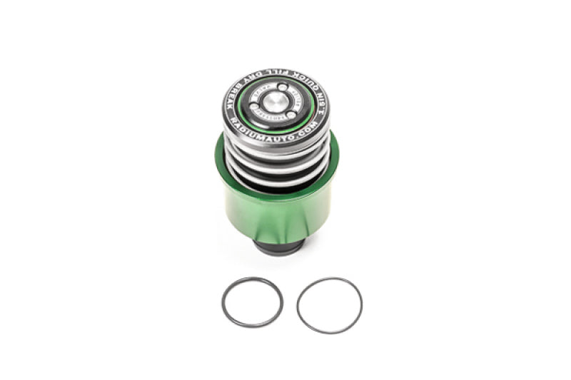 Radium Engineering 1.5in Dry Break Fuel Filler, Male, PRV - Graveyard Performance