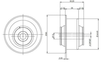 SuperPro VW MQB Front LCA Inner Rear Bushing Set - Caster Offset for Alloy Subframe - Graveyard Performance