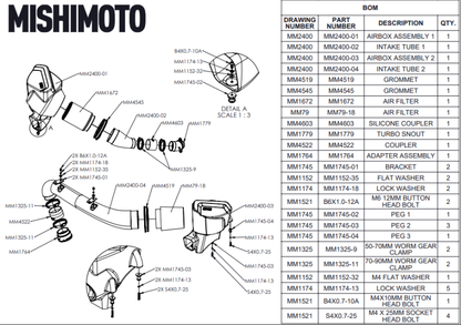 Mishimoto 2021+ BMW G8X M3/M4 Performance Intake Carbon Fiber Gloss - Graveyard Performance