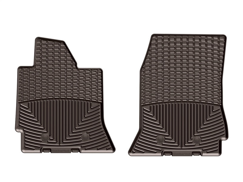WeatherTech 2014+ Chevrolet Corvette Front Rubber Mats - Cocoa - Graveyard Performance