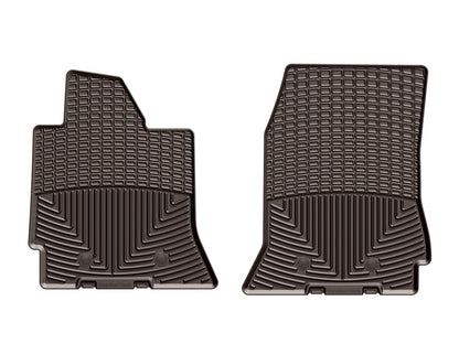 WeatherTech 2014+ Chevrolet Corvette Front Rubber Mats - Cocoa - Graveyard Performance