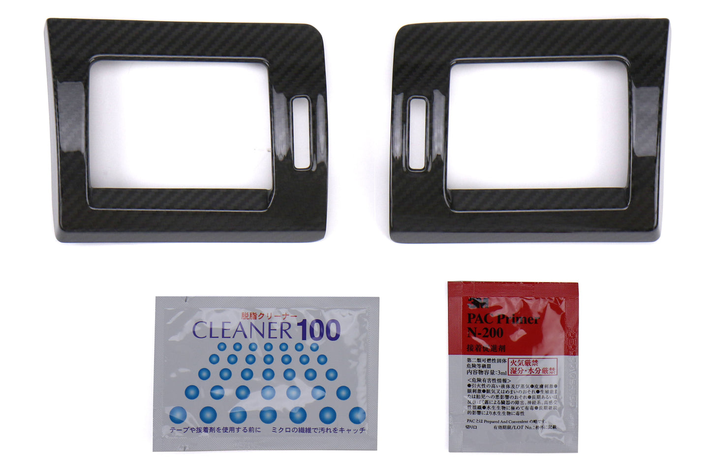 OLM LE Dry Carbon Fiber AC Trim Covers - 2015+ WRX / 2015+ STI / 2014+ Forester