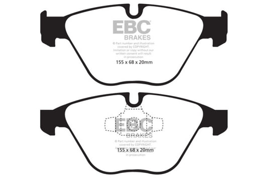 EBC 13+ BMW X1 2.0 Turbo (28i) Ultimax2 Front Brake Pads - Graveyard Performance