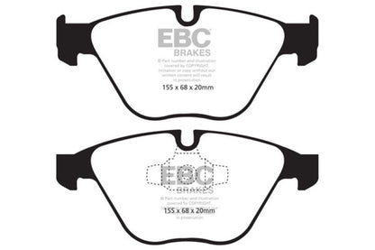 EBC 10-12 BMW 335i xDrive (E90/E92) Bluestuff Front Brake Pads - Graveyard Performance