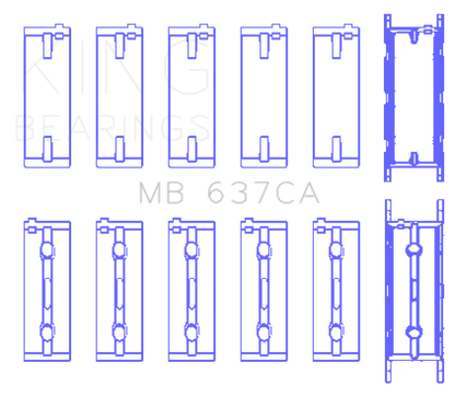 King Engine Bearings BMW S85B50A Main Bearing Set - Graveyard Performance