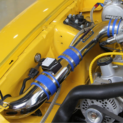 BBK 86-93 Mustang 5.0 Cold Air Intake Kit - Fenderwell Style - Chrome Finish - Graveyard Performance