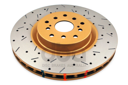 DBA 04-12 Subaru STi/2017 BRZ w/Perf. Pkg. 10 Stud Hole Front Drilled & Slotted 4000 Series Rotor - Graveyard Performance