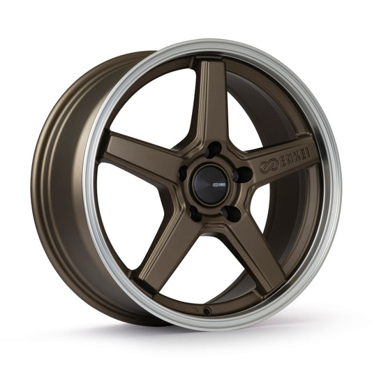 Enkei Quasar 18x8in / 5x112 BP / 45mm Offset / 72.6mm Bore - Matte Bronze Wheel