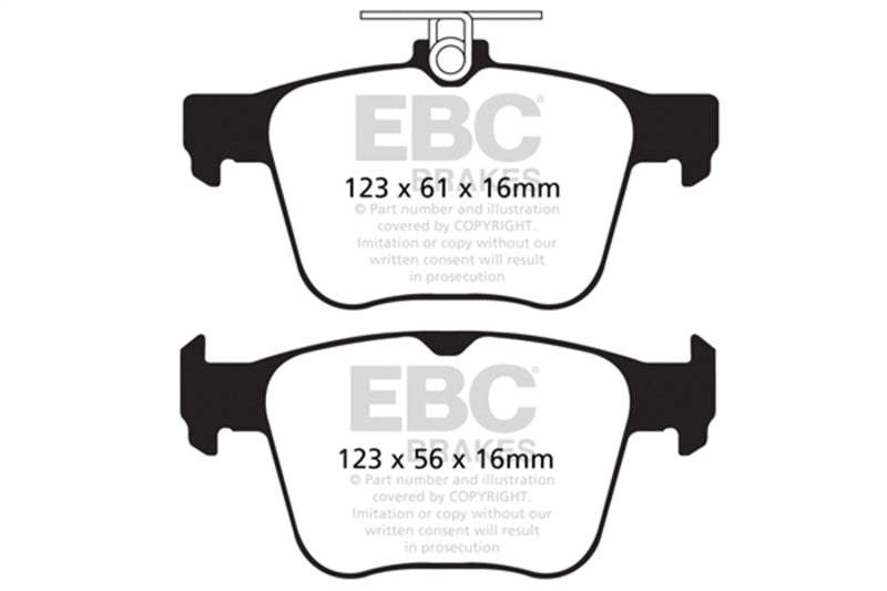 EBC 14-20 Audi S3 2.0 Turbo Yellowstuff Rear Brake Pads - Graveyard Performance