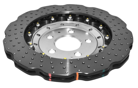 DBA 16-19 Audi R8 Iron Rotor Front 5000 Series Drilled Rotor w/Silver Hat - Graveyard Performance