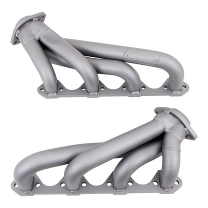 BBK 79-93 Mustang 351 Swap Shorty Unequal Length Exhaust Headers - 1-5/8 Titanium Ceramic - Graveyard Performance