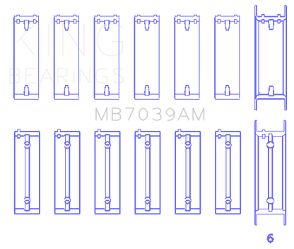 King Engine Bearings BMW M51/M57 Main Bearing Set - Size STD - Graveyard Performance
