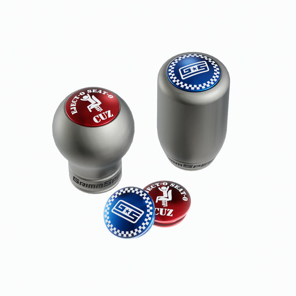 GrimmSpeed Limited Drop Shift Knob Cap Kit GS Checker Blue