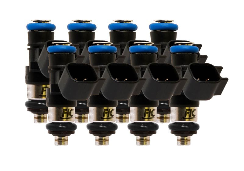 Eight Cylinder 1000cc SHORT Custom Injector Set (isc-1000h-short-8) - Graveyard Performance