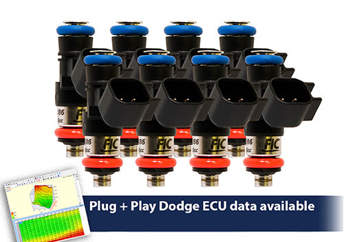 0660cc (72 lbs/hr at OE 58 PSI fuel pressure) FIC Fuel Injector Clinic Injector Set for Dodge Hemi Gen 1-4 Whipple Supercharger(High-Z) (is153-0660h-sp-sc) - Graveyard Performance