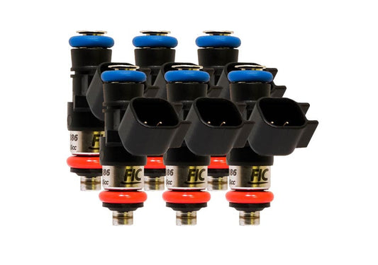0660cc (72 lbs/hr at OE 58 PSI fuel pressure) FIC Fuel Injector Clinic Injector Set for Jeep 3.6L V6 engines (High-Z) (is232-0660h-sp) - Graveyard Performance