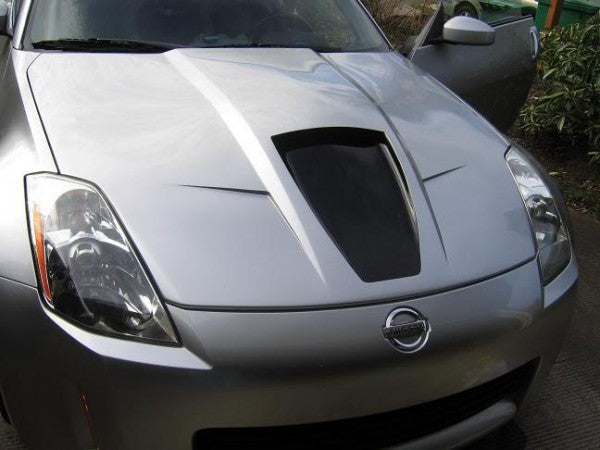 Stillen 350Z Z33 Power Hood Fiberglass Series 2 Unpainted For 03-06 Nissan 350Z