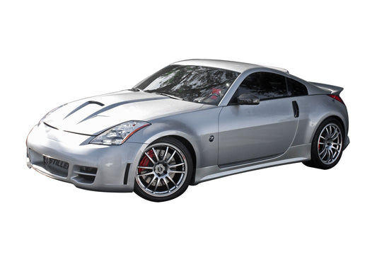 Stillen 350Z Z33 4pc Body Kit Series 2 Skirts w/ Series 2 Front Fascia Unpainted For 03-08 Nissan 350Z Z33