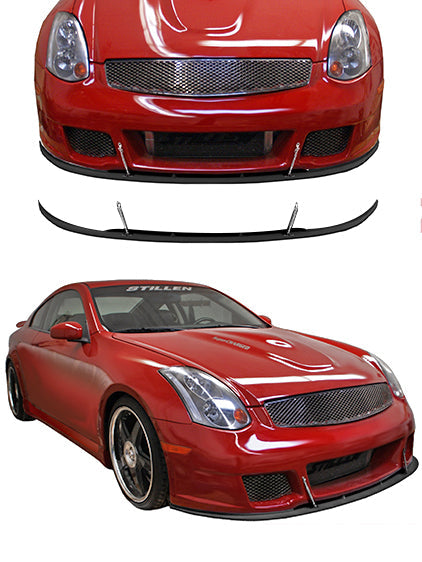 Stillen Infiniti G35 Coupe Splitter Series 2 Fascia Painted For 03-07 Infiniti G35 Coupe