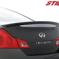 Stillen Infiniti G35 Rear Trunk Spoiler No Backup Camera Unpainted For 07-12 Infiniti G35 Sedan