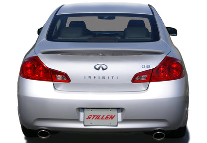 Stillen Infiniti G35 Rear Trunk Spoiler No Backup Camera Unpainted For 07-12 Infiniti G35 Sedan