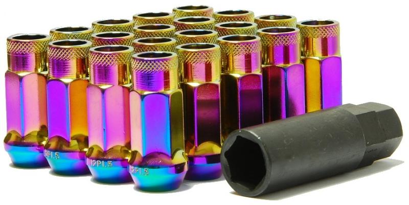 Wheel Mate Muteki SR48 Open End Lug Nuts - Neon 12x1.50 48mm - Graveyard Performance
