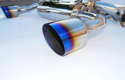 Invidia 03-08 Infiniti G35 Coupe Gemini Single Layer Titanium Tip Cat-back Exhaust - Graveyard Performance