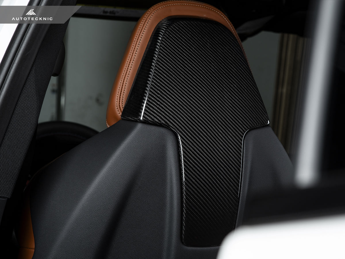 AutoTecknic Dry Carbon Seat Back Cover Set - F97 X3M | F98 X4M - Graveyard Performance