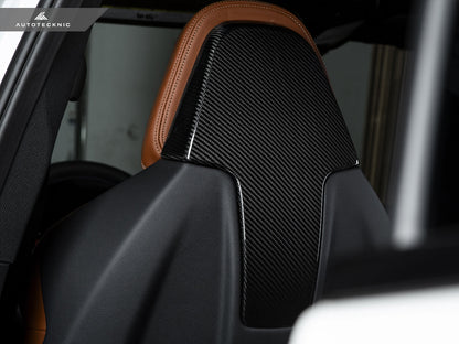 AutoTecknic Dry Carbon Seat Back Cover Set - F97 X3M | F98 X4M - Graveyard Performance
