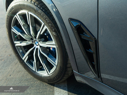 AutoTecknic Gloss Black Fender Trim Set - F95 X5M | G05 X5 - Graveyard Performance