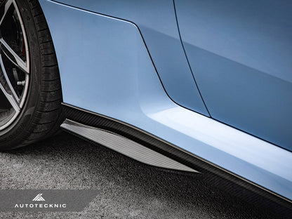 AutoTecknic Dry Carbon Fiber Side Skirt Extension Set - G87 M2 - Graveyard Performance