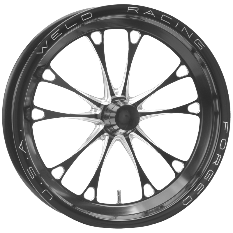 Weld V-Series 1-Piece 15x3.5 / Spindle Mount / 1.75in. BS Gloss Black Milled Wheel - Graveyard Performance