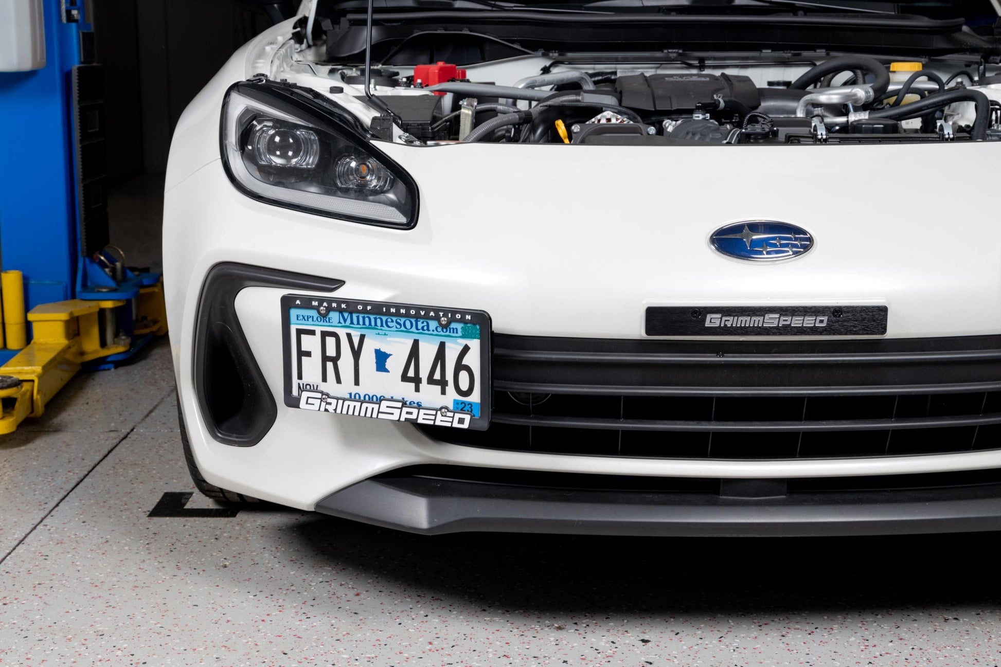 GrimmSpeed License Plate Frames  Text Pair - Graveyard Performance