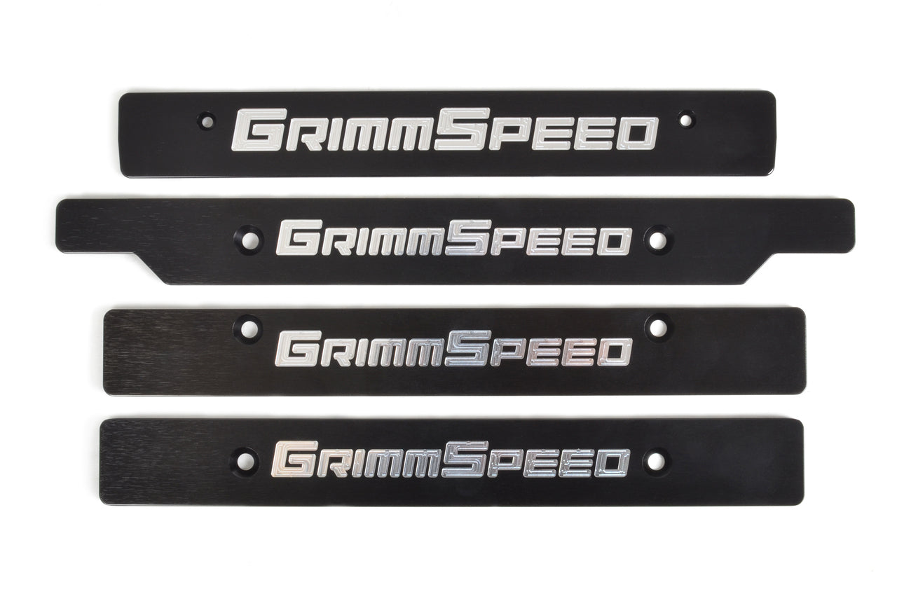 GrimmSpeed License Plate Frames  Text Pair - Graveyard Performance