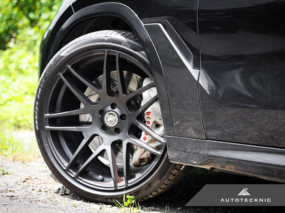 AutoTecknic Dry Carbon Fiber Fender Trim Set - G06 X6 - Graveyard Performance