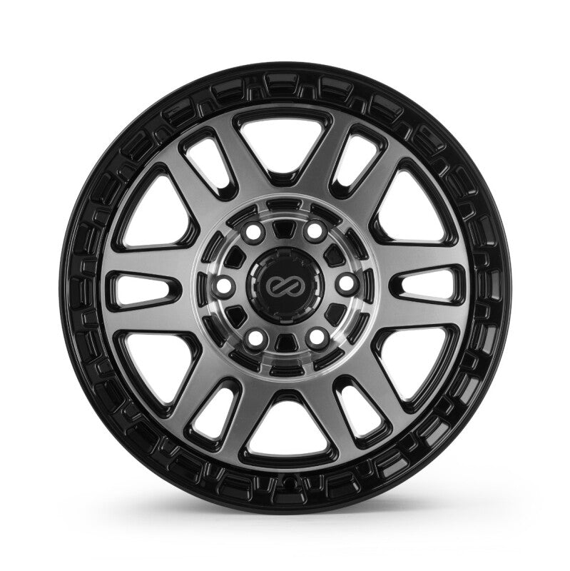 Enkei Trail-Tracker 18x9 / 6x135 BP / ET12 / 87.1mm Bore - Matte Black Machined Wheel