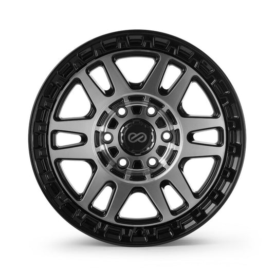 Enkei Trail-Tracker 18x9 / 6x139.7 BP / ET-12 / 106.1mm Bore - Matte Black Machined Wheel
