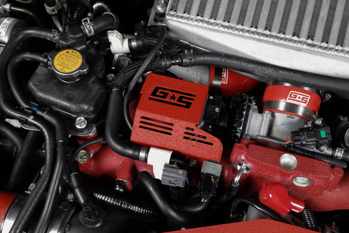 GrimmSpeed Boost Control Solenoid Cover Black For Subaru 08-21 STI - Graveyard Performance