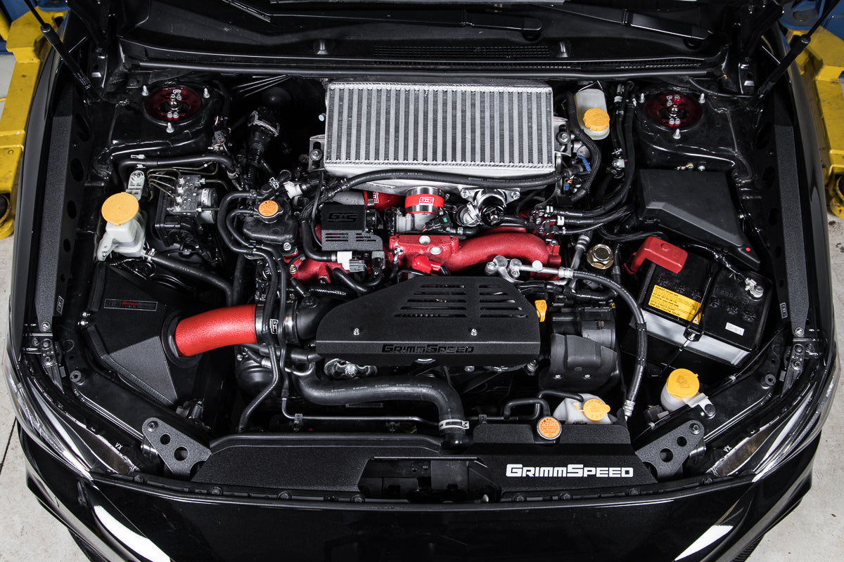 GrimmSpeed Boost Control Solenoid Cover Black For Subaru 08-21 STI - Graveyard Performance